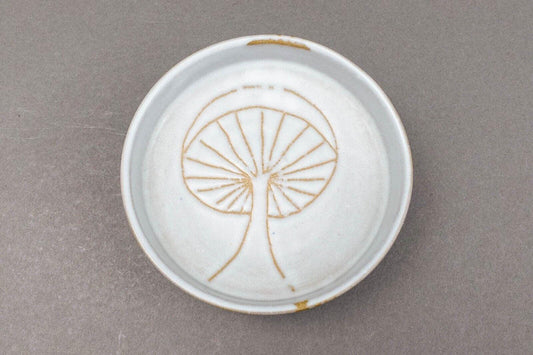 Jane Gordon Martz Marshall MCM Mushroom Ceramic Pottery Pedestal Dish Bowl