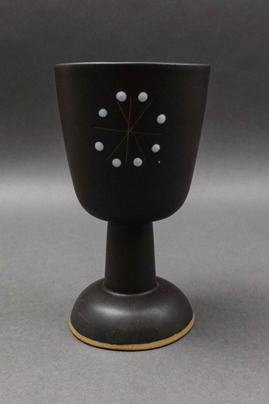 Jane Gordon Martz Marshall Studios MCM Starburst Art Pottery Chalice Goblet