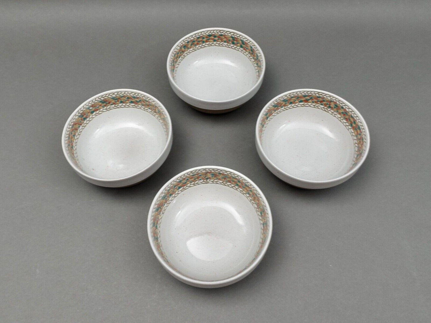 Midwinter England Braid Stoneware Cereal Soup Chili Bowl Set Of 4