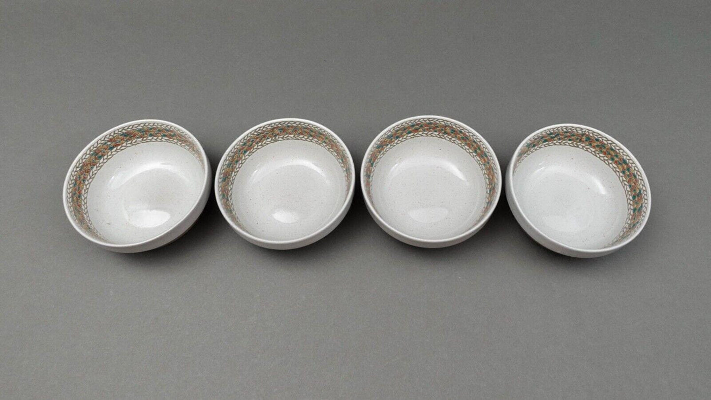 Midwinter England Braid Stoneware Cereal Soup Chili Bowl Set Of 4