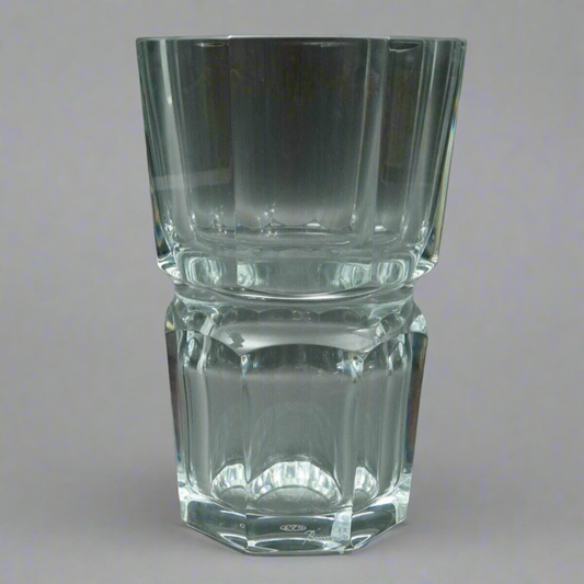 Baccarat Crystal France Signed Edith Heavy Glass Flower Vase 7 7/8" (Read)