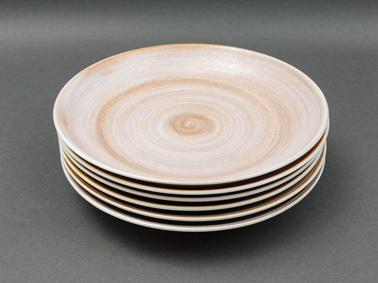 Royal Crown Derby Studio Glaze Classic Vanilla Taupe 8 5/8" Pasta Bowl Set Of 6