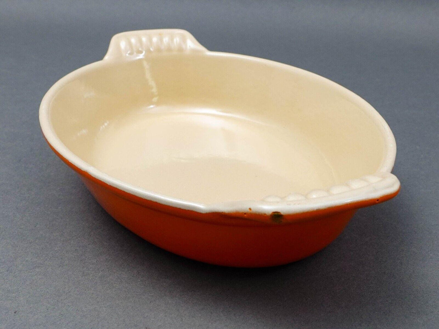 Le Creuset France Flame Orange Enamel Oval #36 #24 #20 Au Gratin Baker Set Of 3