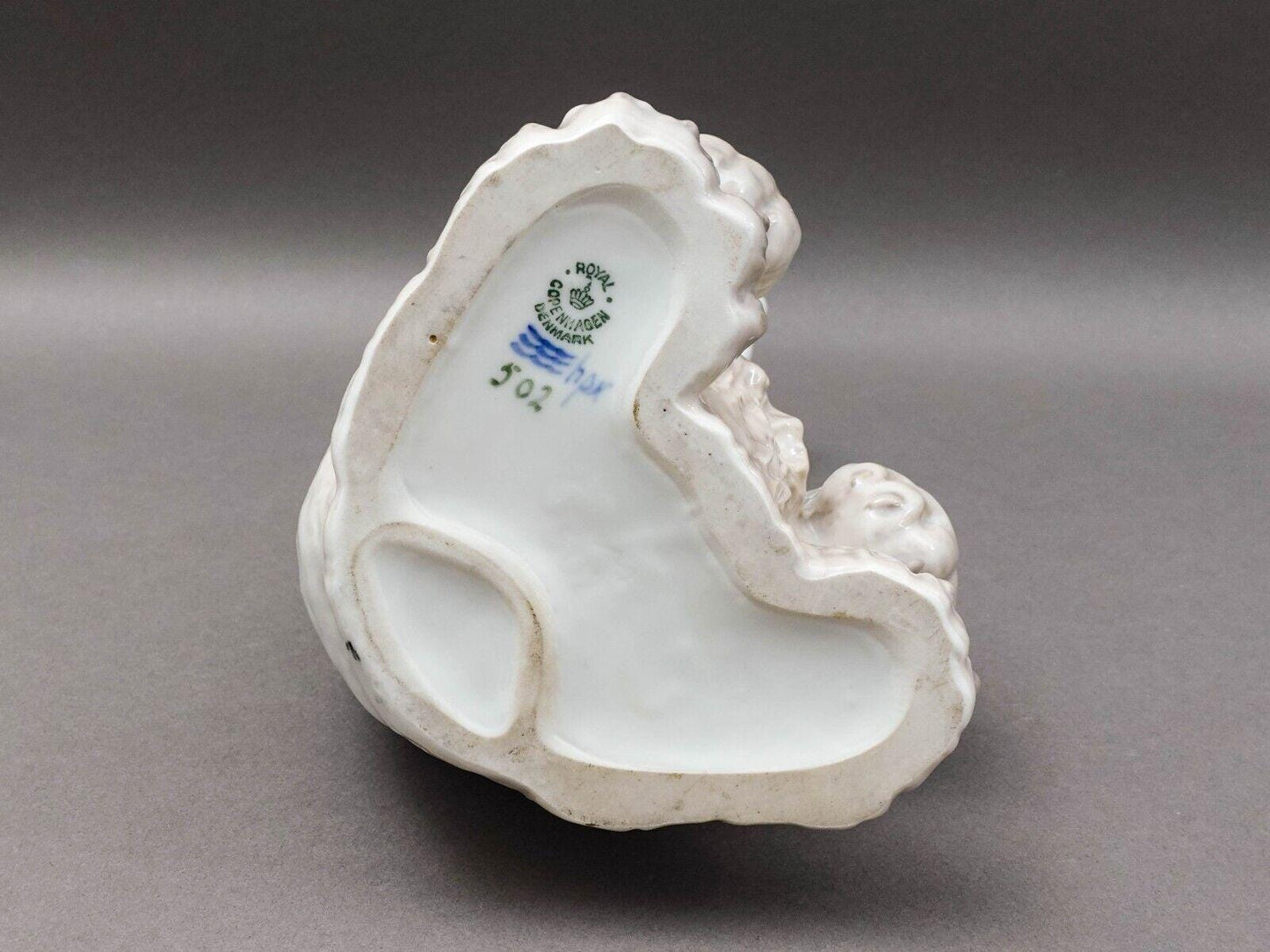Royal Copenhagen Denmark #502 Porcelain Roaring Polar Bear Figure Sculpture 13"