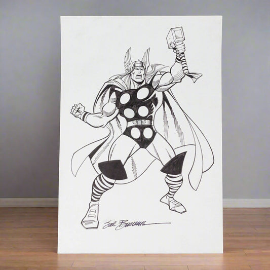 Sal Buscema Signed Rare Thor Ink Original Art (Read)