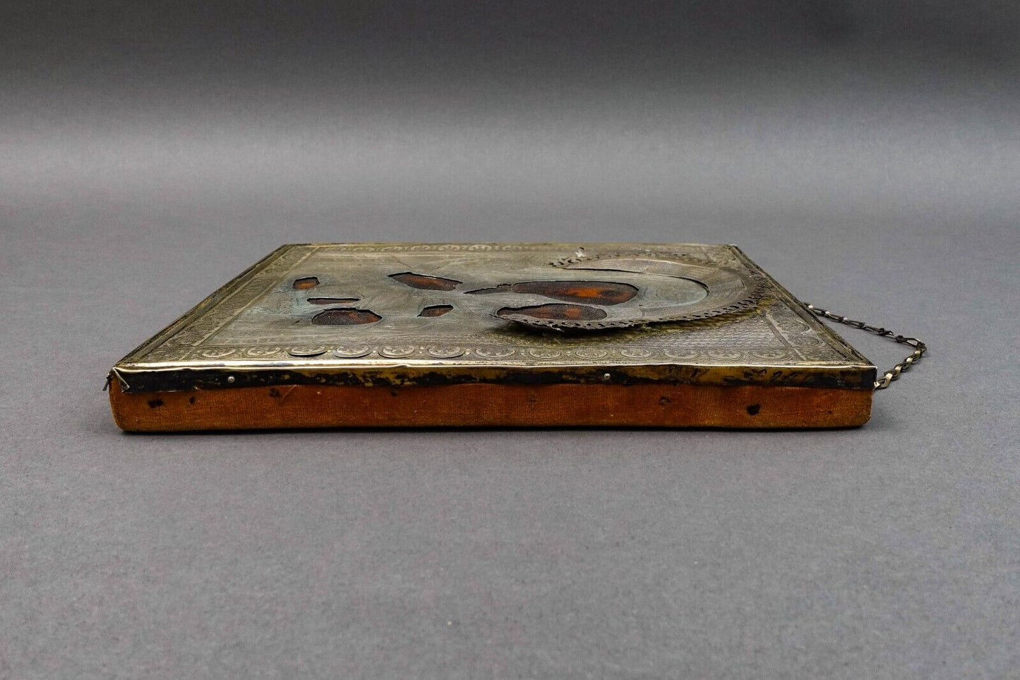 Antique 1893 Russian Icon Kazan Mother Of God Painting 84 Silver Frame (Read)