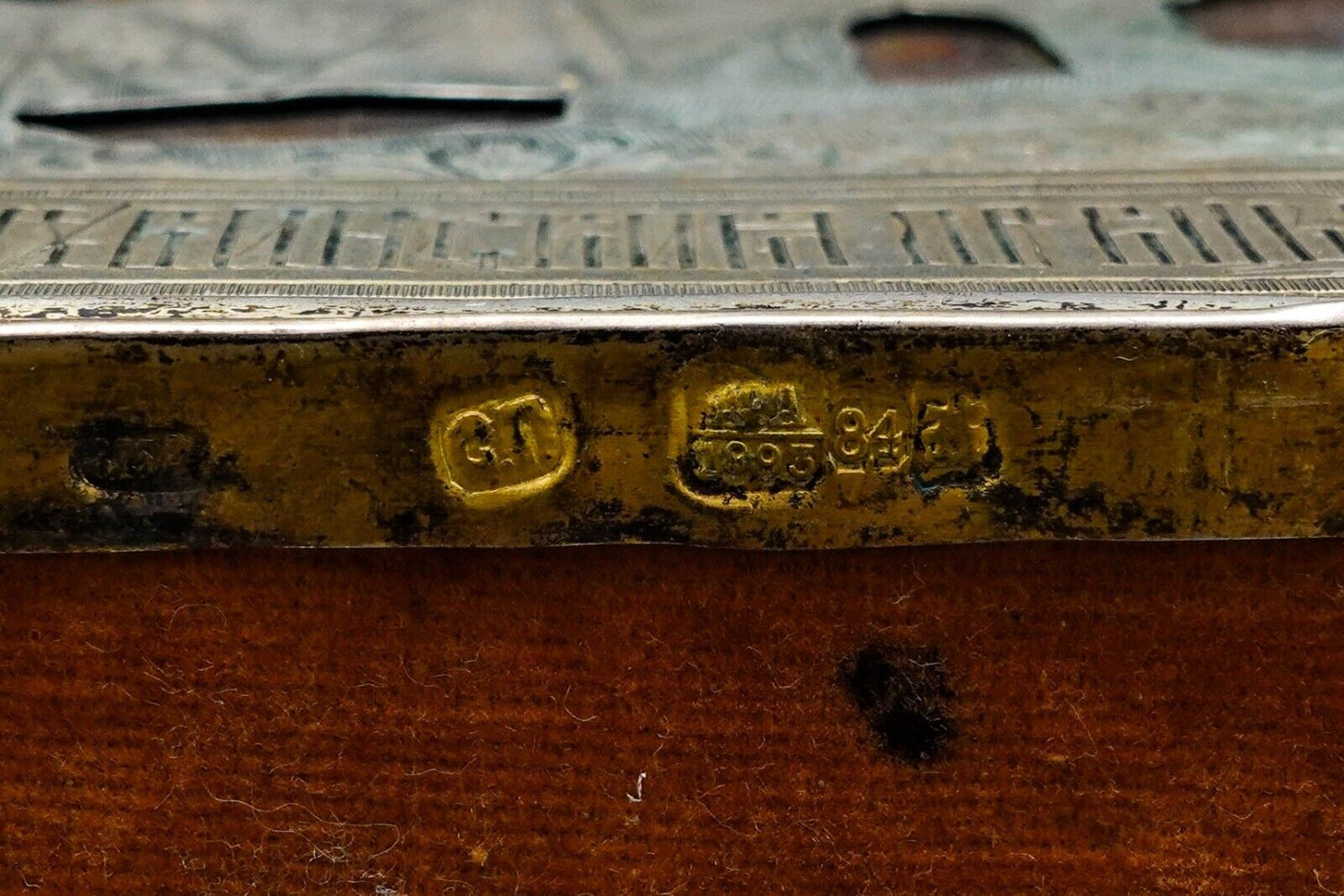 Antique 1893 Russian Icon Kazan Mother Of God Painting 84 Silver Frame (Read)