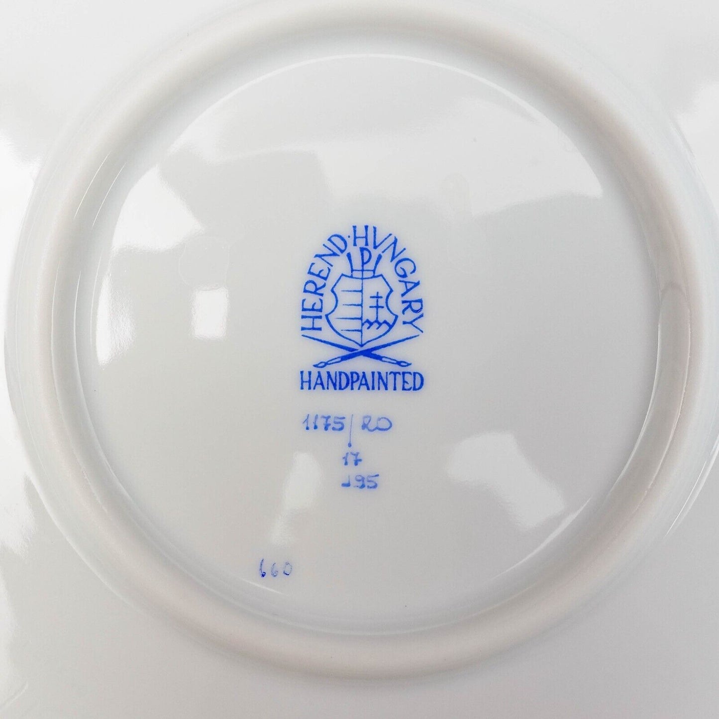 Herend Hungary Rothschild Bird Porcelain 10" Chop Plate With Handles