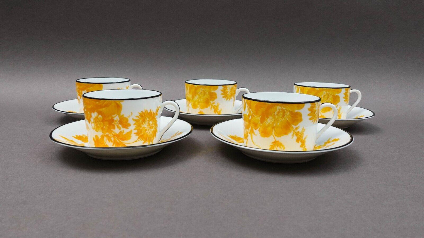 Bill Goldsmith Site Corot Limoges France Potpourri Coffee Cup & Saucer Set Of 5