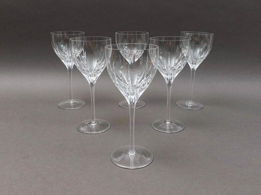 Miller Rogaska Crystal Stemware Soho 8 1/8" Wine Water Goblet Glasses Set Of 6