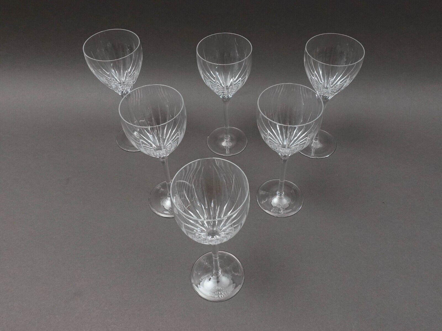 Miller Rogaska Crystal Stemware Soho 7 5/8" Wine Glasses Set Of 6