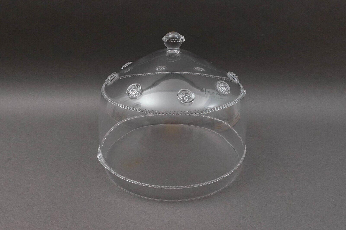 Juliska Signed Isabella Large Glass Large 11" Cake Dome