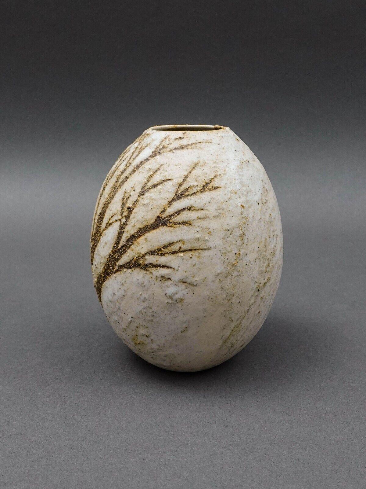 Anderson Design Studio 1982 Signed Modernist Tree Branch Art Pottery Vase 4 1/2"