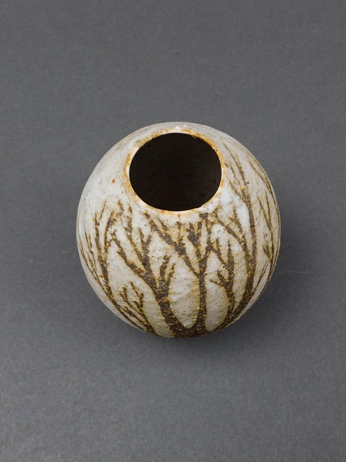 Anderson Design Studio 1982 Signed Modernist Tree Branch Art Pottery Vase 4 1/2"