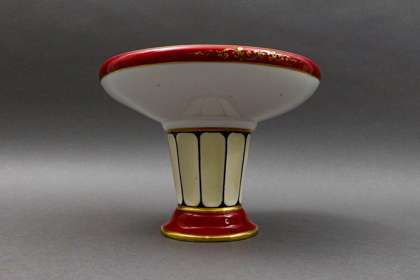 Noritake Japan Vintage Flower Basket Porcelain Footed Pedestal Compote Bowl