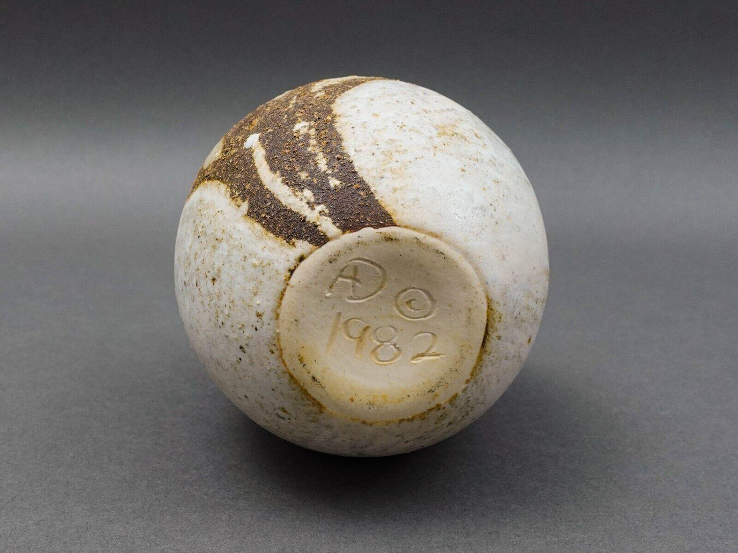 Anderson Design Studio 1982 Signed Modernist Tree Branch Art Pottery Vase 4 1/2"