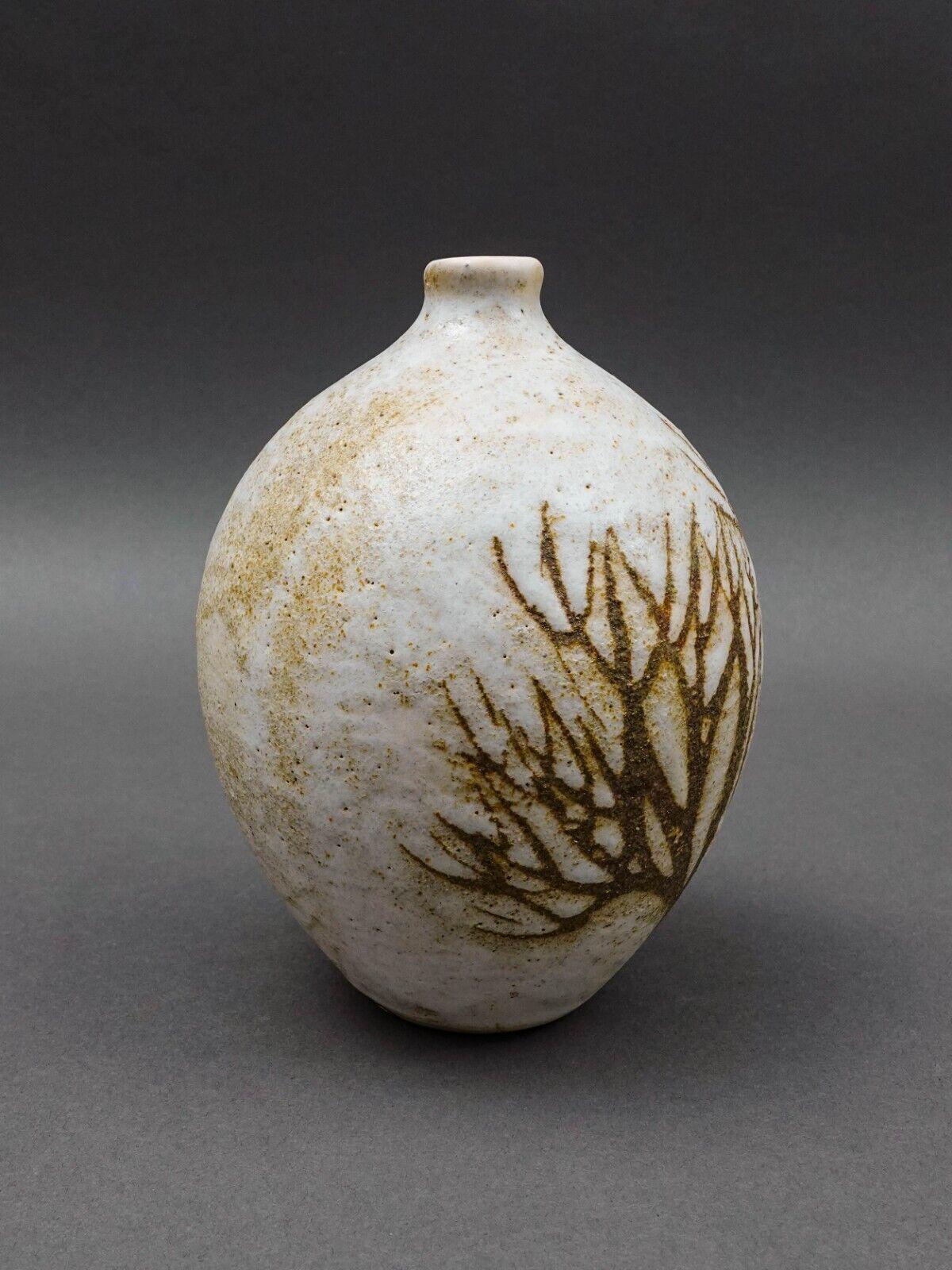 Anderson Design Of Maine Modernist Tree Branch Studio Art Pottery Vase 5 3/4"