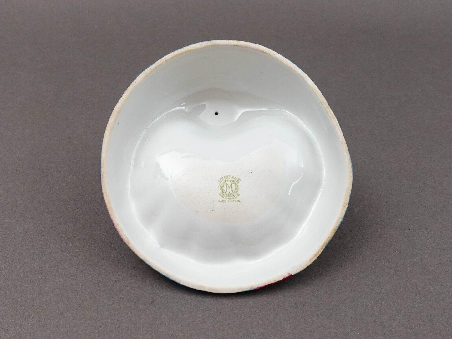 Noritake Japan Art Deco Hand Painted Lustre Figural Lady Porcelain Trinket Dish