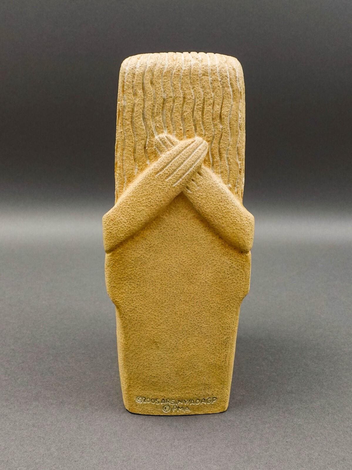Constantin Brancusi Vintage ARS PMA The Kiss Limestone Sculpture 8 3/4"