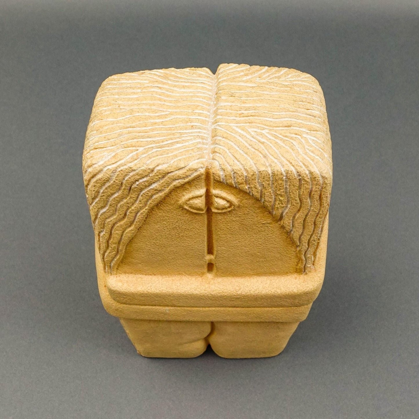 Constantin Brancusi Vintage ARS PMA The Kiss Limestone Sculpture 8 3/4"