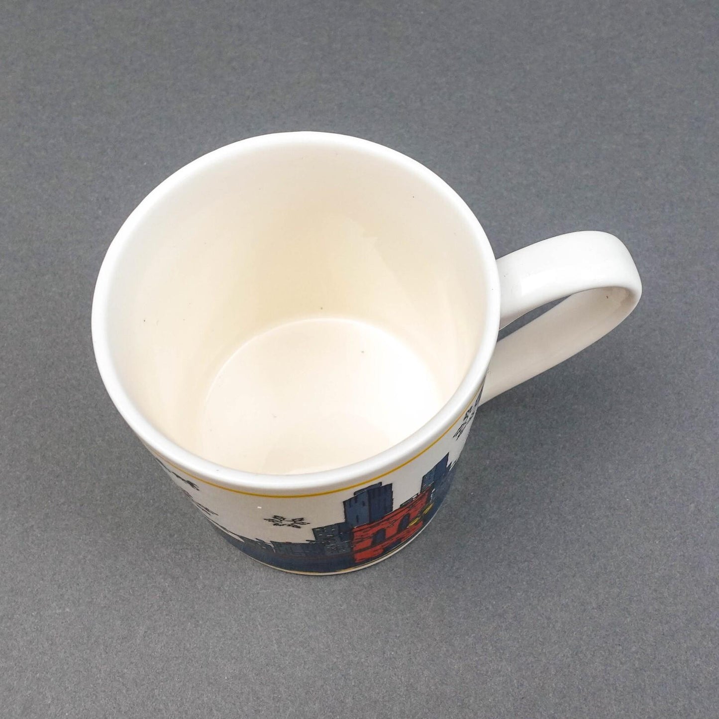 Coach NY Holiday Brooklyn Bridge Scene 12 oz Ceramic Mug Cup With Box