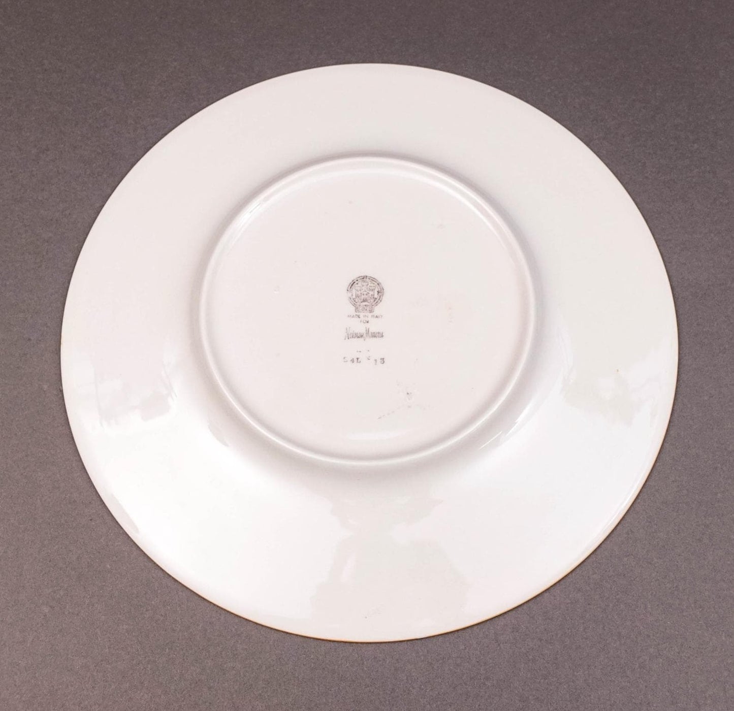 Este Italy Neiman Marcus Orange Sponge 12 7/8" Charger Service Plate Set Of 4