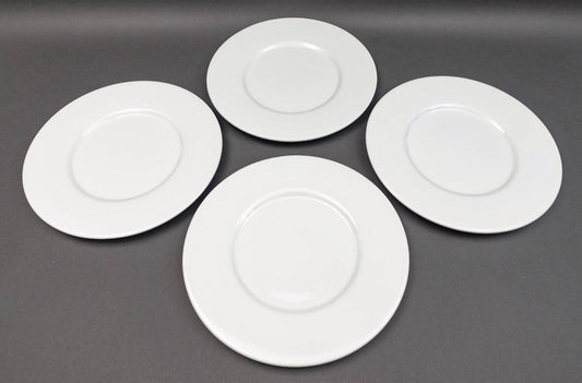 Este Italy Neiman Marcus White  12 3/4" Charger Service Plate Set Of 4