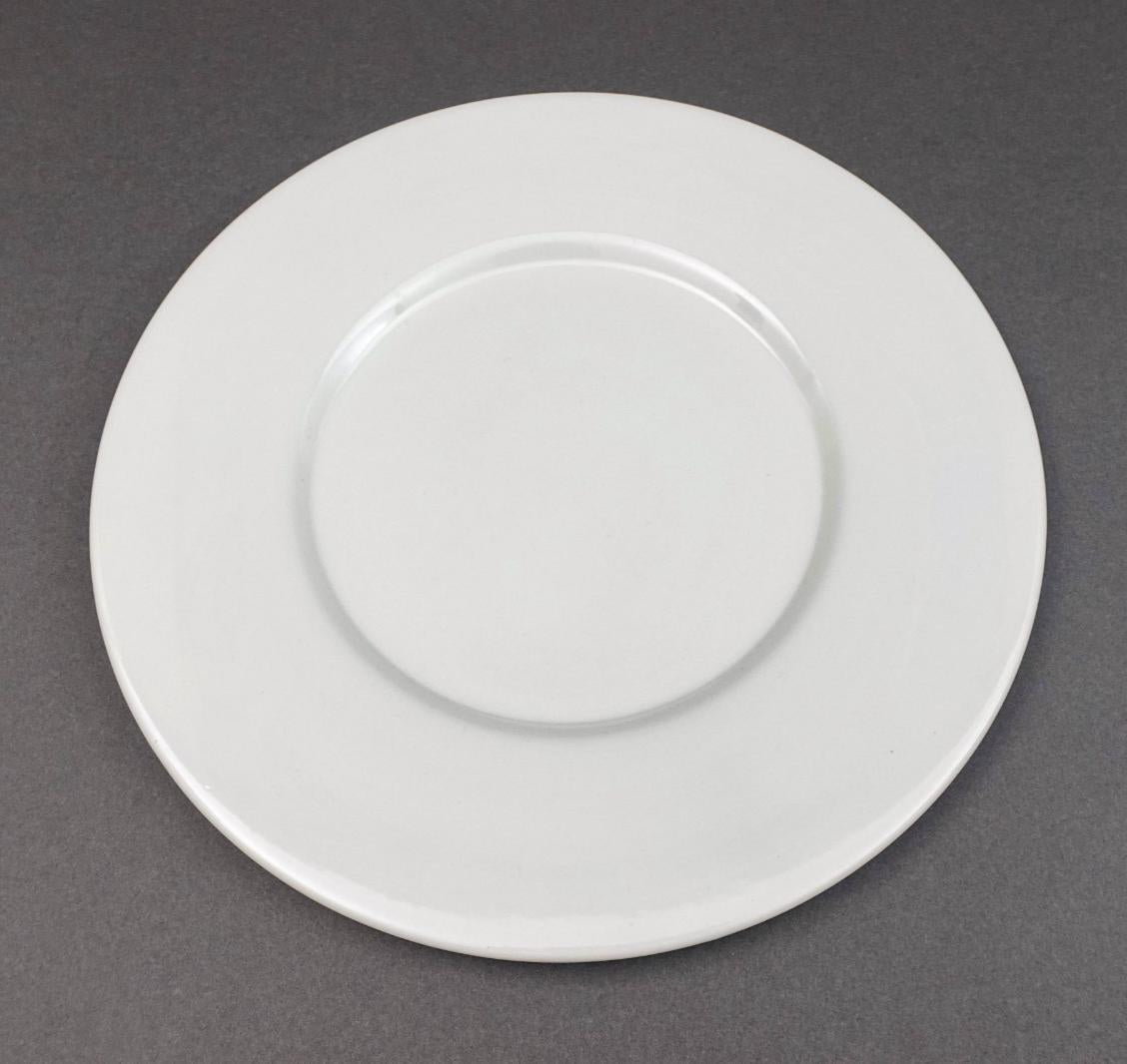 Este Italy Neiman Marcus White  12 3/4" Charger Service Plate Set Of 4