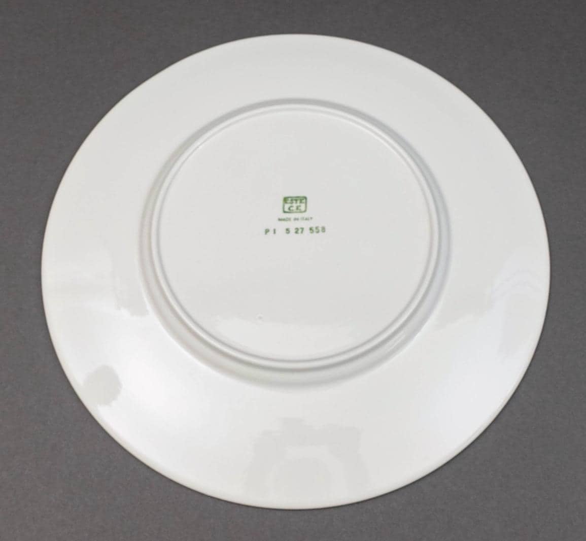Este Italy Neiman Marcus White  12 3/4" Charger Service Plate Set Of 4