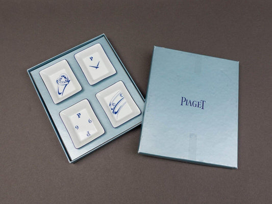 Piaget Artoria Limoges France Porcelain Trinket Dish Tray Gift Set Of 4