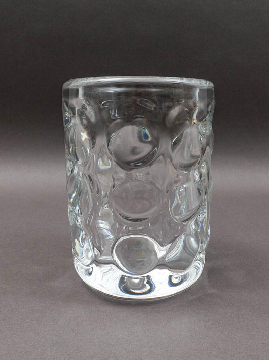 Orrefors Scandinavian Sven Palmqvist Vintage Bubble Polka Dot Art Glass Vase
