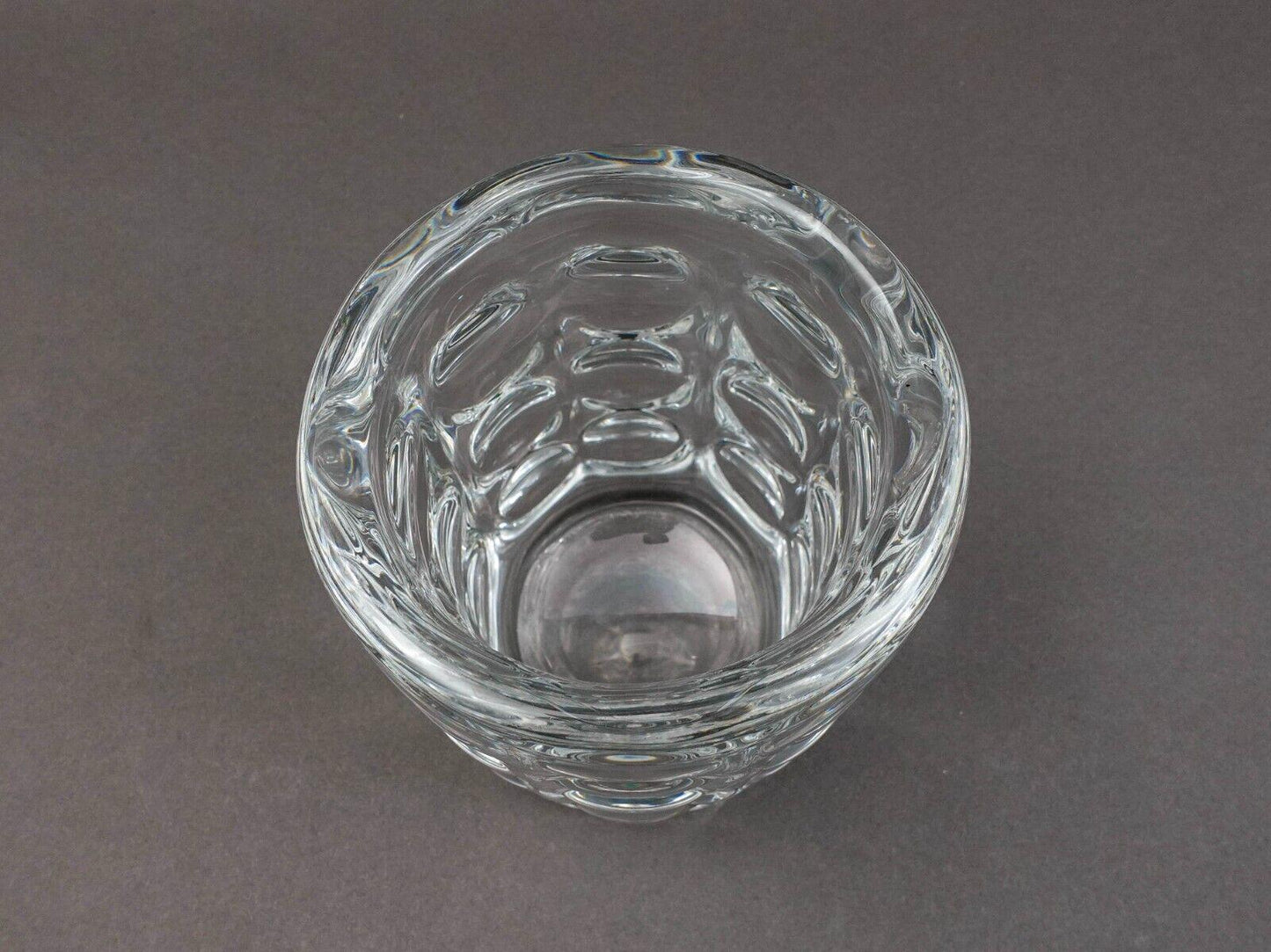 Orrefors Scandinavian Sven Palmqvist Vintage Bubble Polka Dot Art Glass Vase