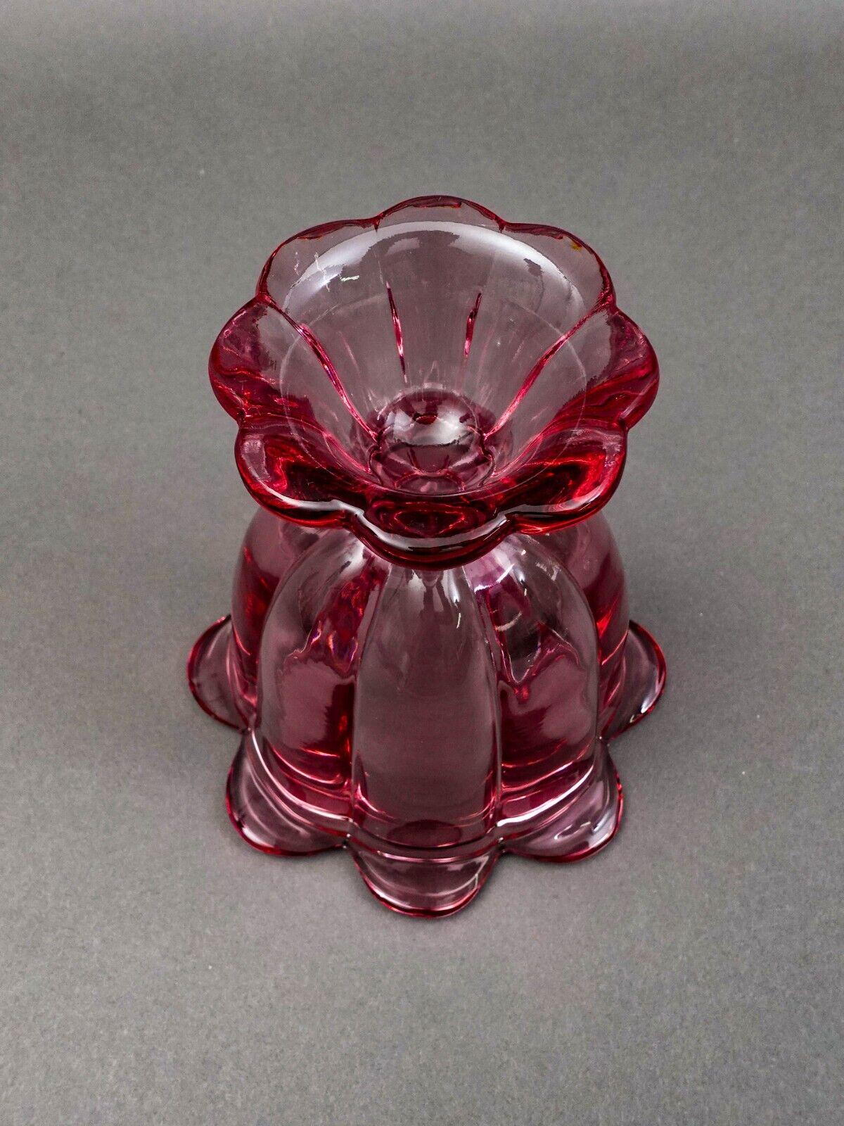 Viking Glass 1960s Vintage Pink Thistle Epic Petal Foot Lidded Candy Dish Box