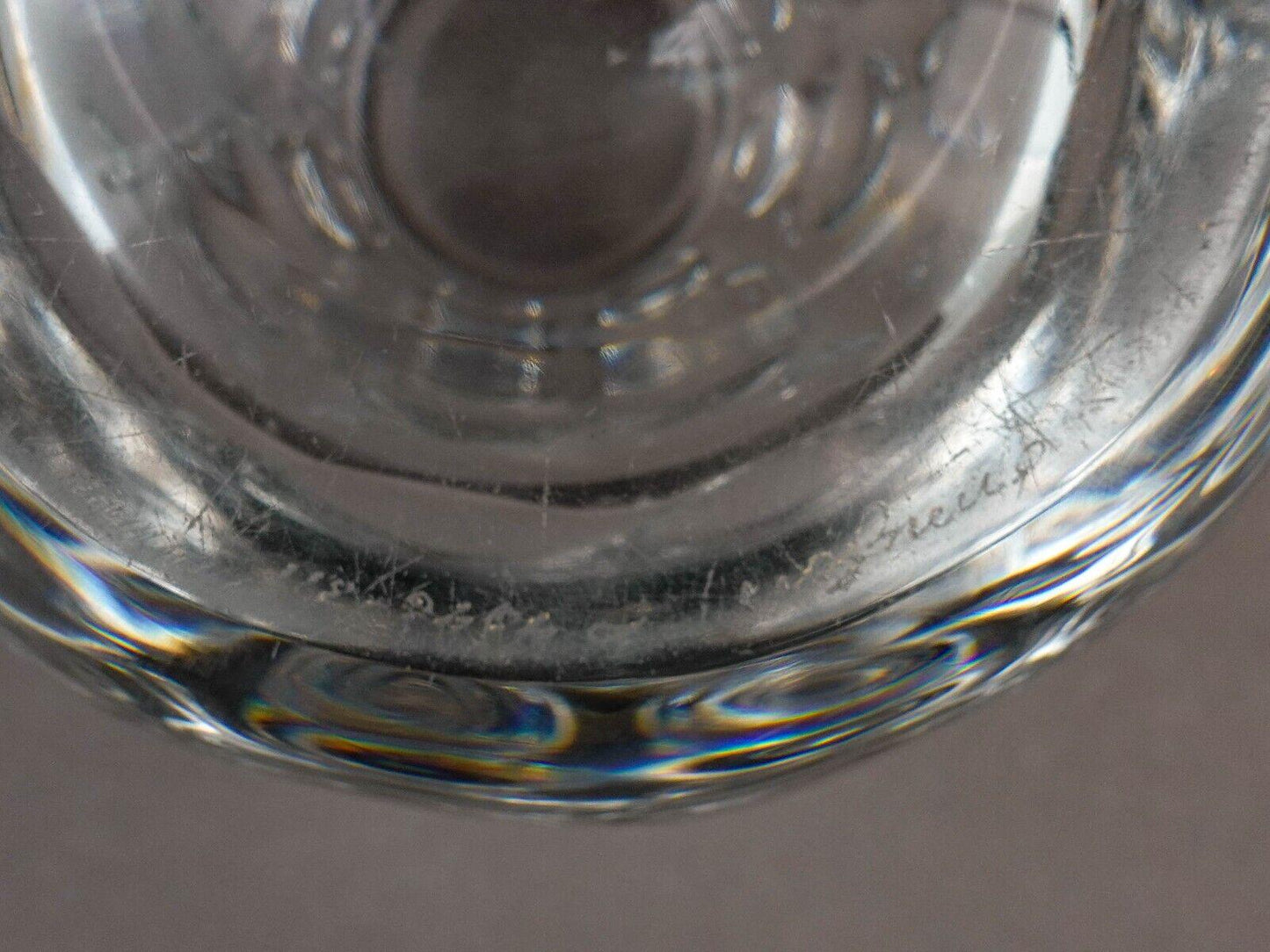 Orrefors Scandinavian Sven Palmqvist Vintage Bubble Polka Dot Art Glass Vase