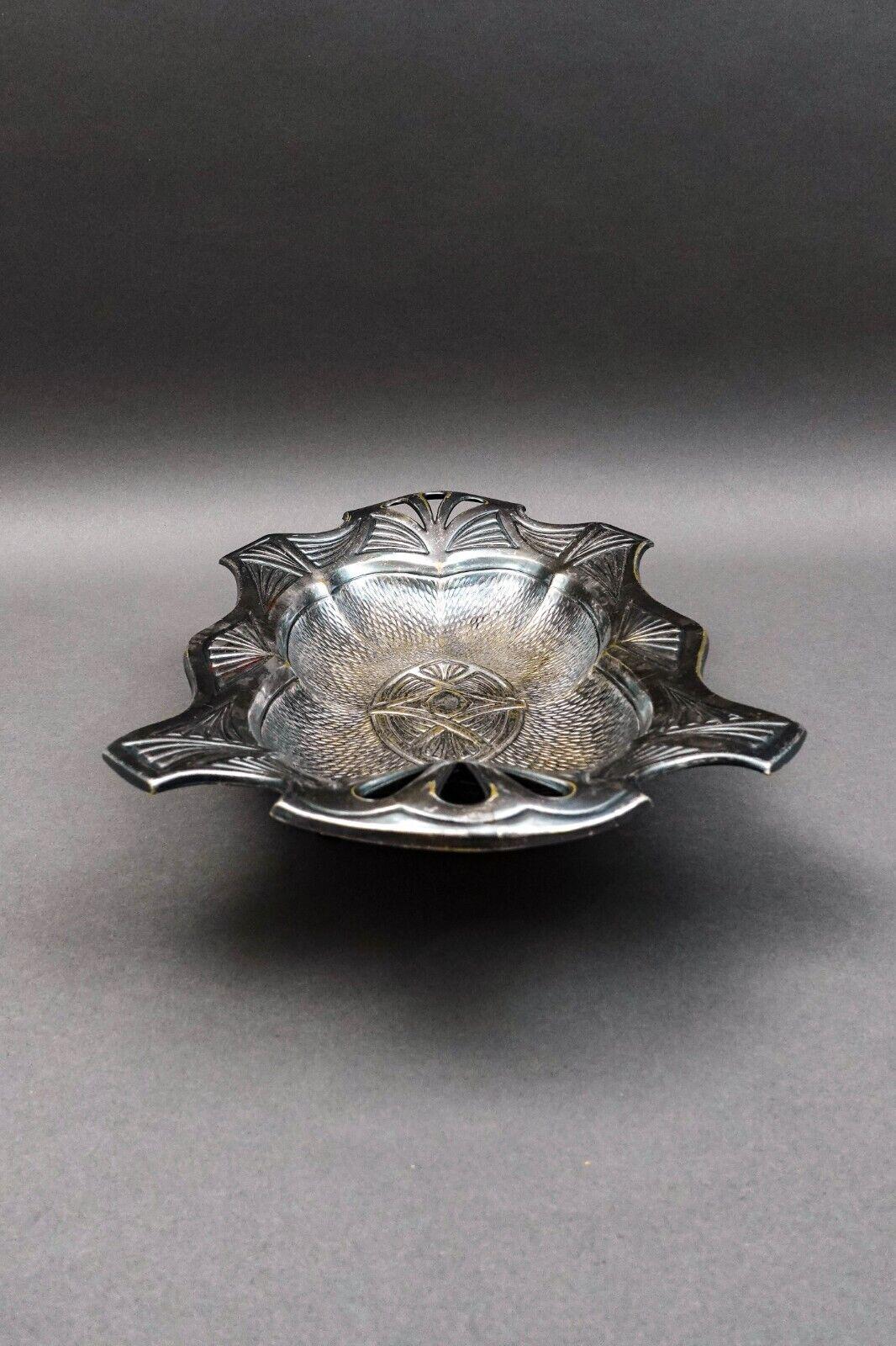 Fabr Wolska Pod Warszawa Poland Antique Silver Plate Serving Bowl Dish Tray