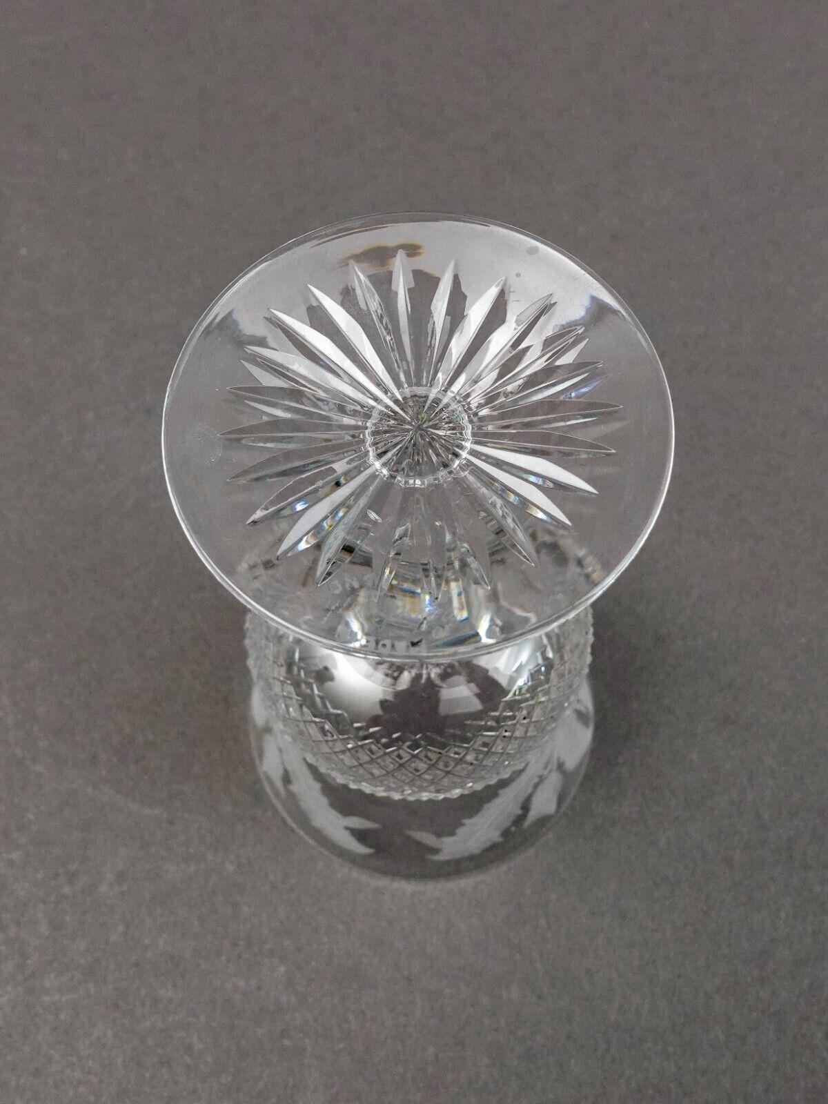 Edinburgh Crystal Scotland Thistle 4 1/4" Sherry Glasses Set Of 5
