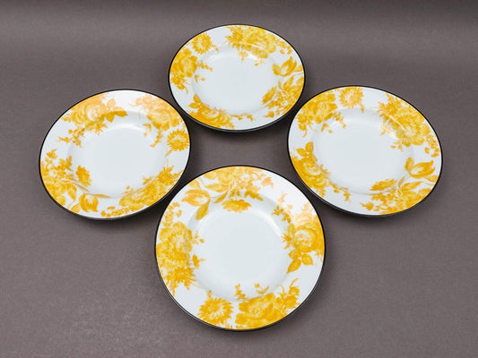 Bill Goldsmith Site Corot Limoges France Potpourri 8" Rimmed Soup Bowl Set Of 4