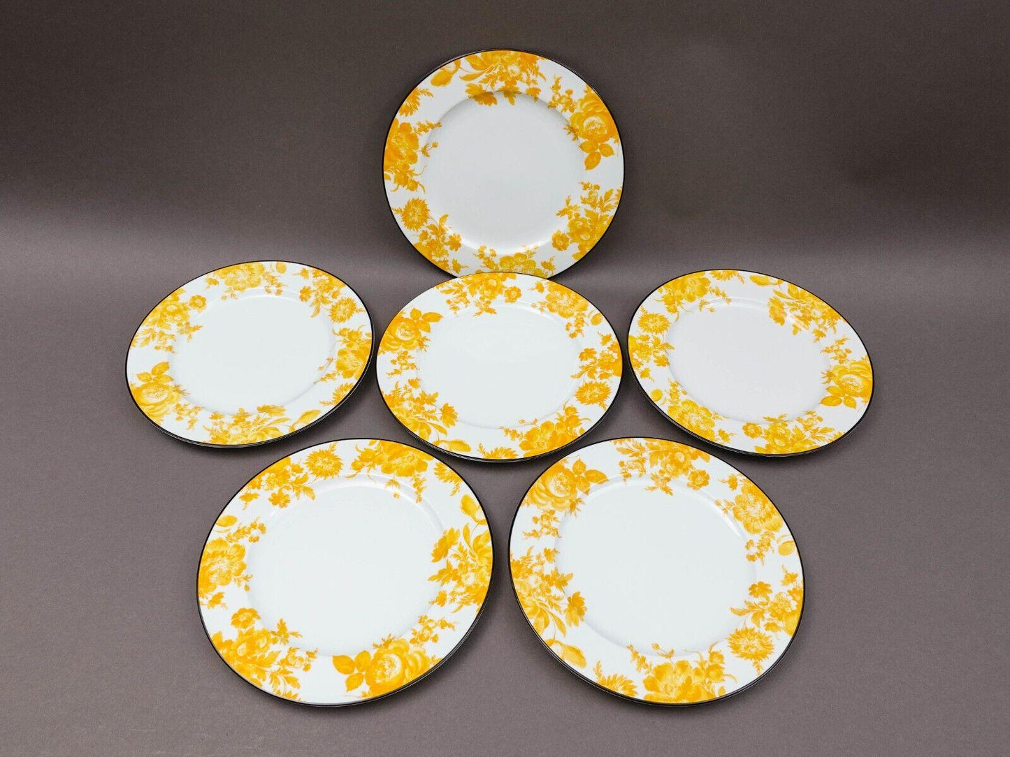 Bill Goldsmith Site Corot Limoges France Potpourri 10 3/8" Dinner Plate Set Of 6