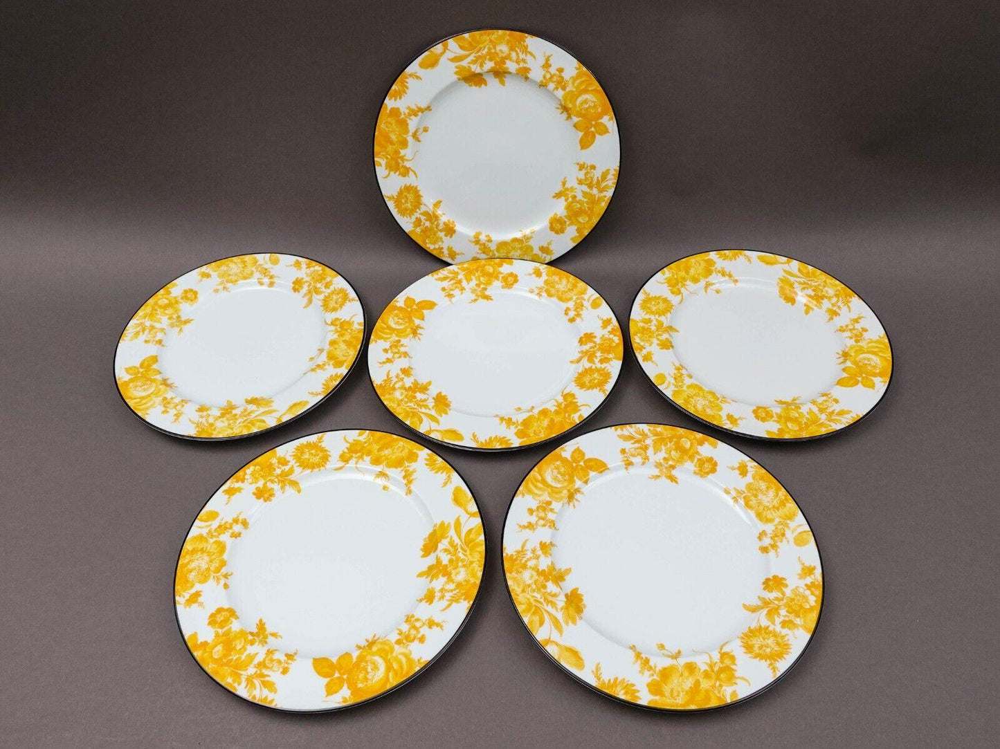 Bill Goldsmith Site Corot Limoges France Potpourri 10 3/8" Dinner Plate Set Of 6