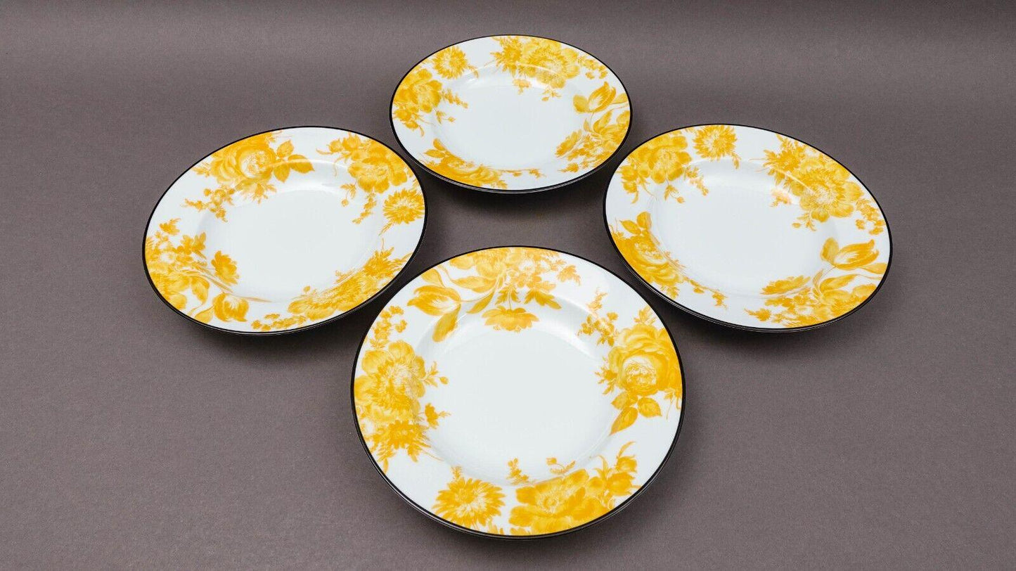 Bill Goldsmith Site Corot Limoges France Potpourri 8" Rimmed Soup Bowl Set Of 4