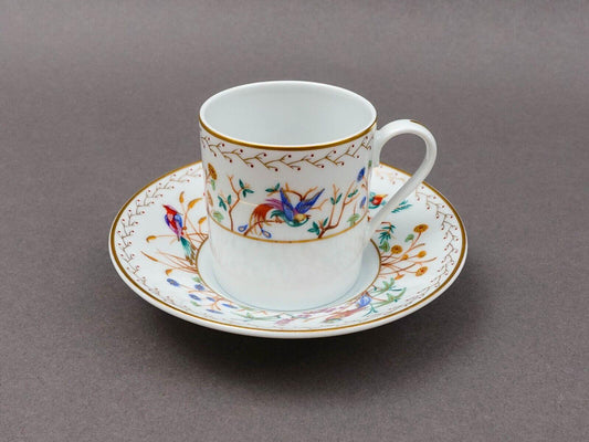Tiffany & Co Limoges France Audubon Porcelain Espresso Demitasse Cup  Saucer