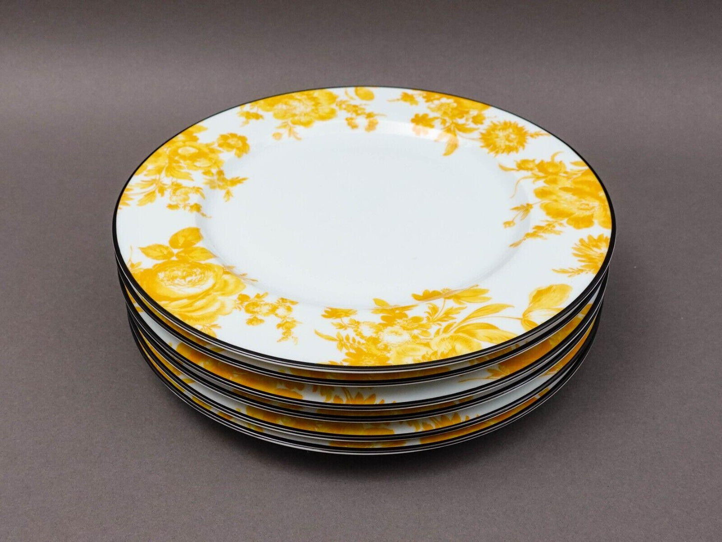 Bill Goldsmith Site Corot Limoges France Potpourri 10 3/8" Dinner Plate Set Of 6