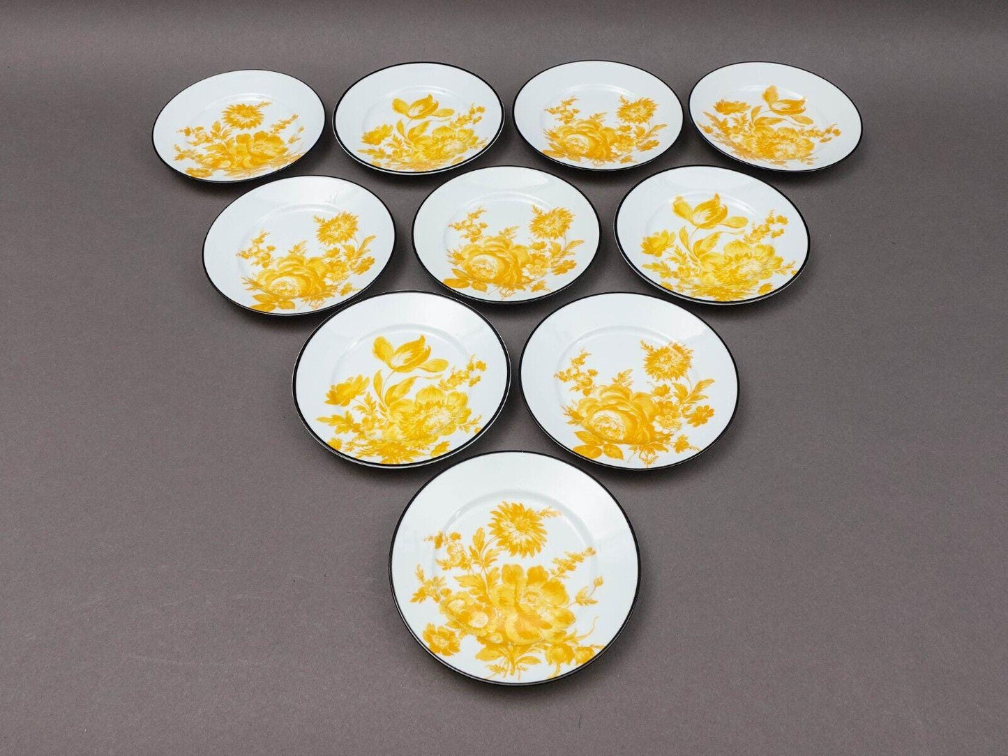 Bill Goldsmith Site Corot Limoges France Potpourri 6" Bread Butter Plate Set 10