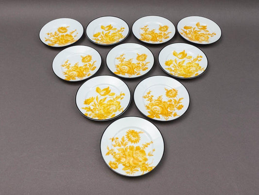 Bill Goldsmith Site Corot Limoges France Potpourri 6" Bread Butter Plate Set 10