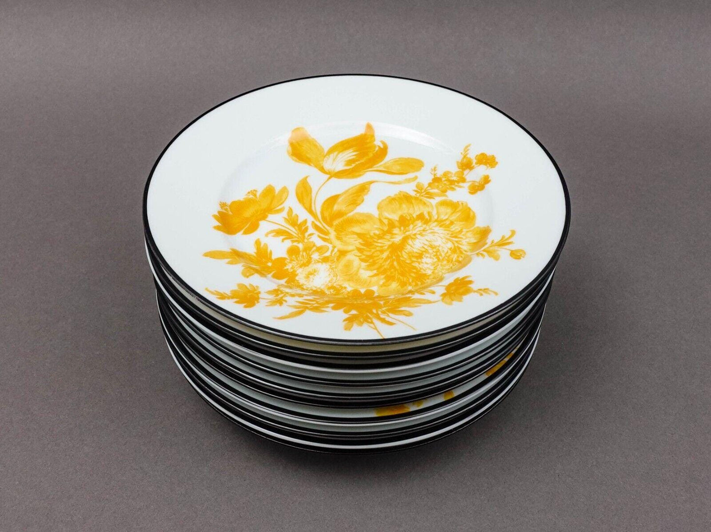 Bill Goldsmith Site Corot Limoges France Potpourri 6" Bread Butter Plate Set 10