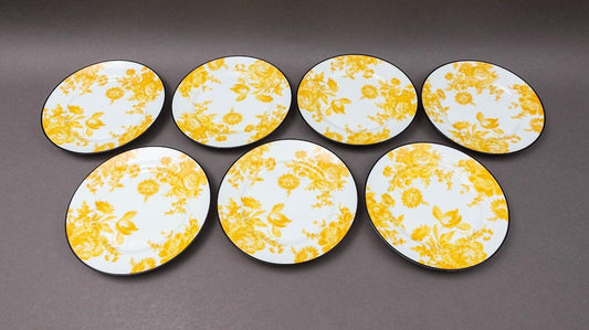 Bill Goldsmith Site Corot Limoges France Potpourri 8" Salad Plate Set Of 7