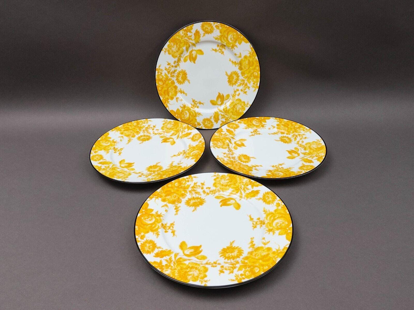 Bill Goldsmith Site Corot Limoges France Potpourri 12" Charger Plate Set Of 4