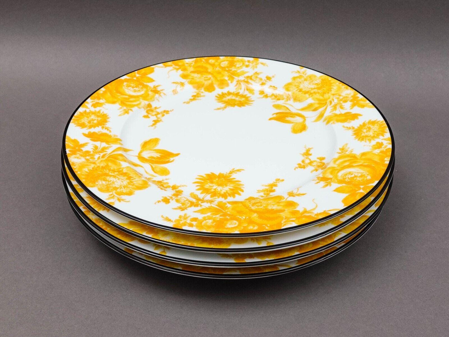 Bill Goldsmith Site Corot Limoges France Potpourri 12" Charger Plate Set Of 4