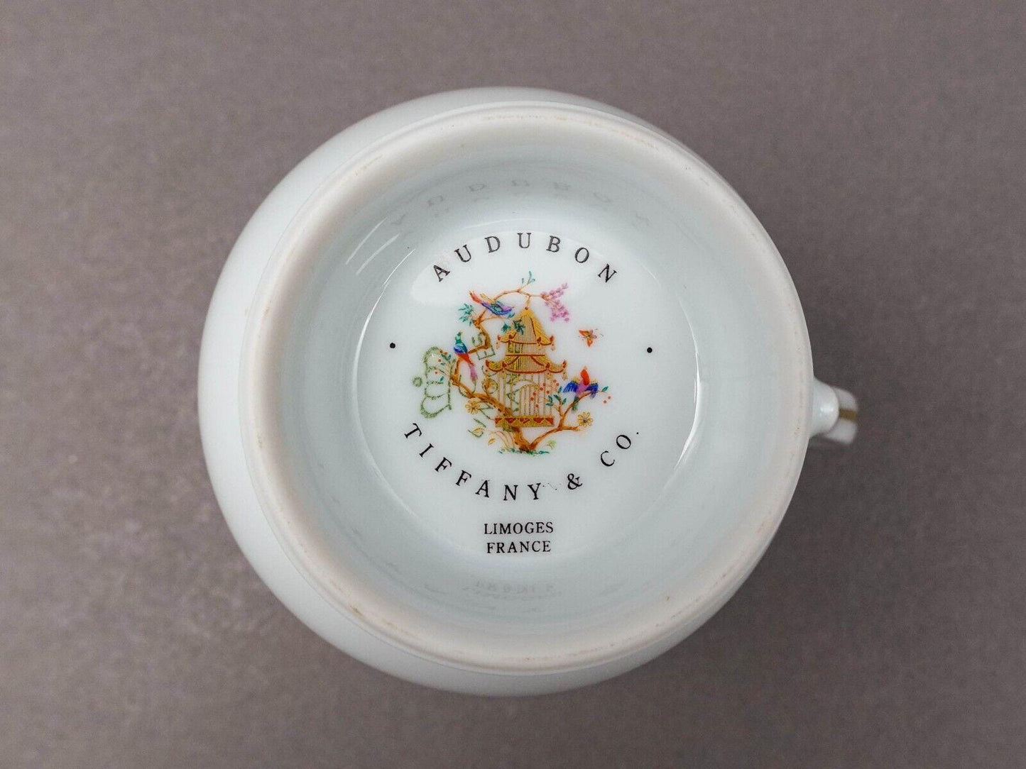 Tiffany & Co Limoges France Audubon Porcelain Creamer