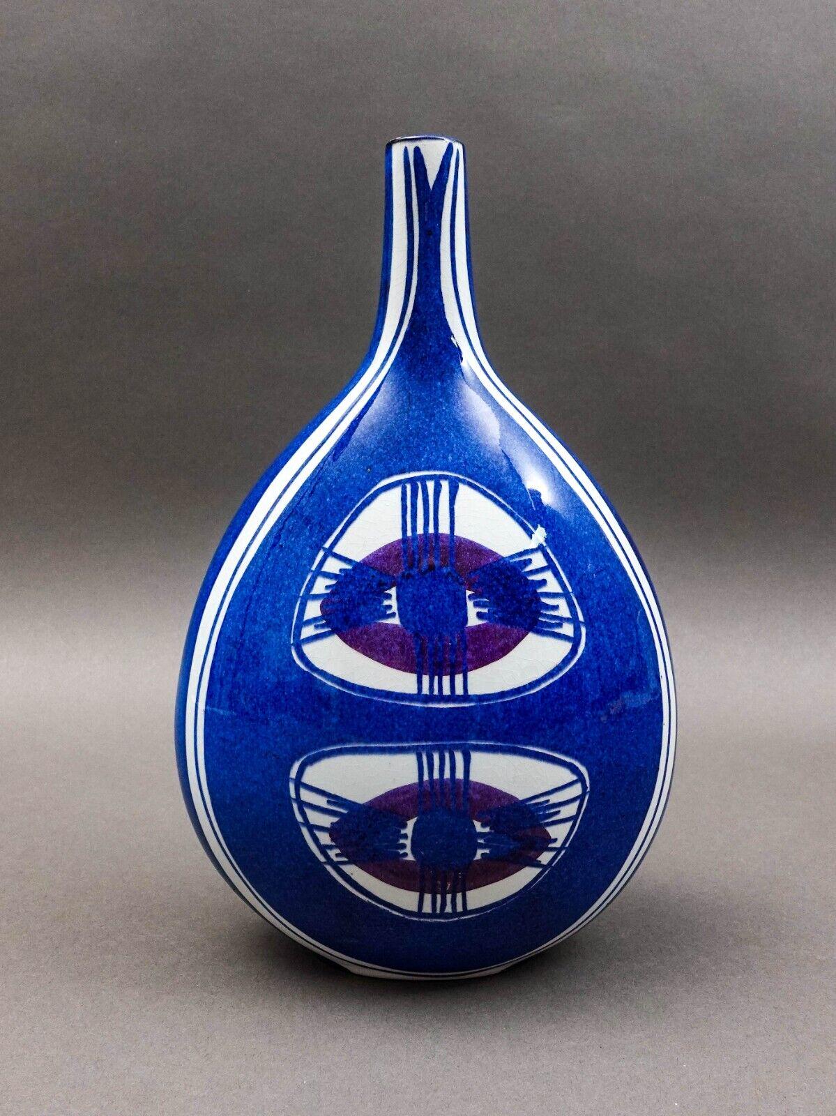 Royal Copenhagen Denmark Inge Lise Koefoed Vintage Tenera Fajance Flower Vase